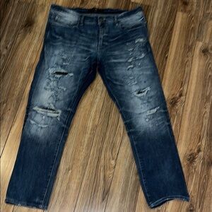 Jordan Craig Men's Distressed Blue Jeans size 40 x 32